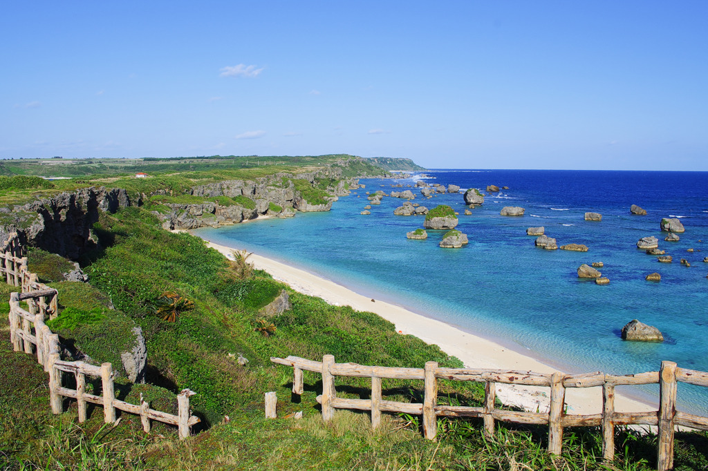 冬の保良海岸