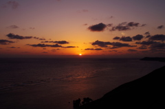 2月岬で日の出