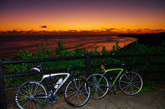 日の出前のサイクリング