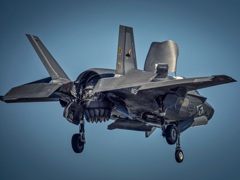Vertical landing F-35B