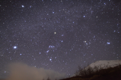 山頂に降る星