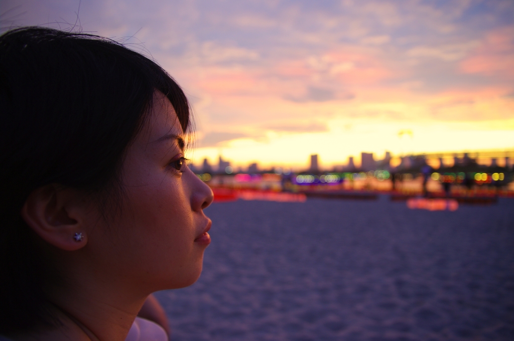 夏　夕暮れ