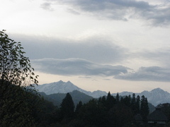 鹿島槍夕景