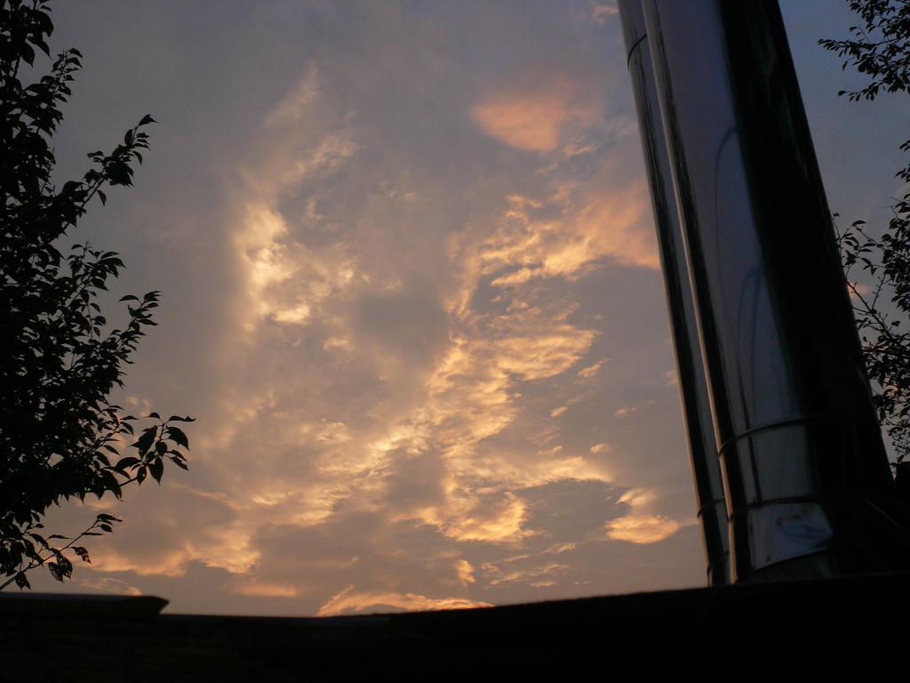 夕焼け秋空。
