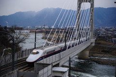 新幹線（ハープ橋）