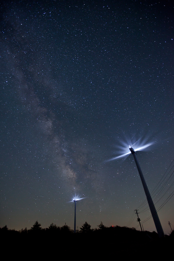 Breeze of starry sky