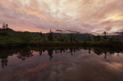 Reflection of the morning glow