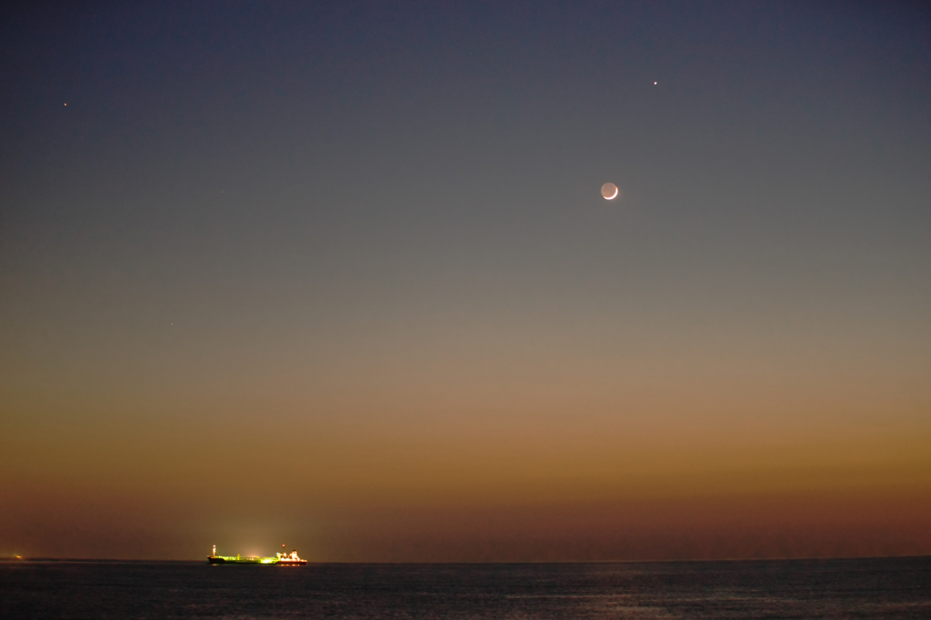 月と木星
