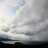 迫る雪雲