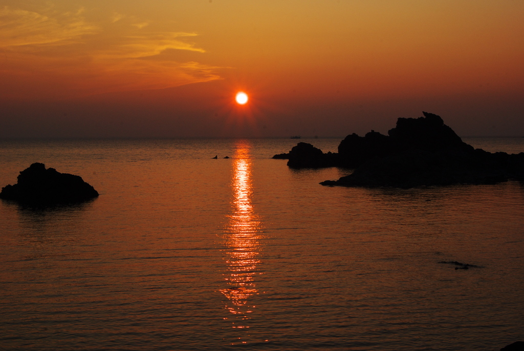 夏の夕暮れ・日本海