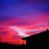 慌てた夕焼け