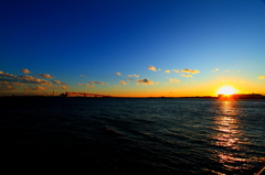 羽田の夕景