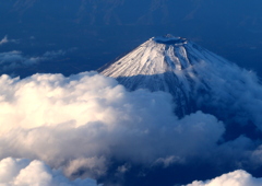 昼の富士山