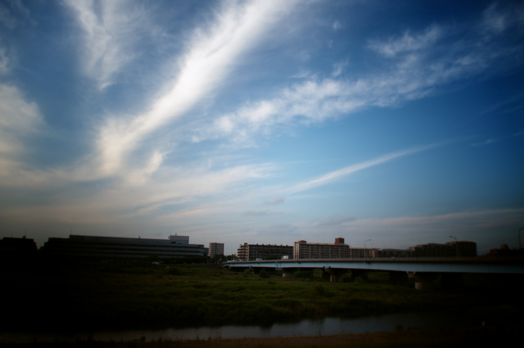 sky blue bridge