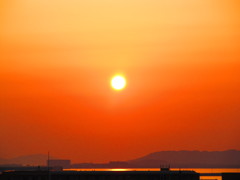 あたたかい夕日