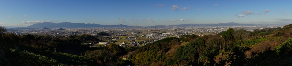桜井・穴師　大和盆地の眺望