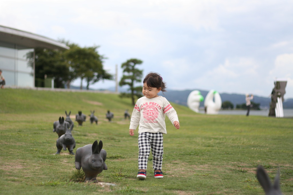 うさぎとおさんぽ＊