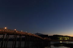 岩木山と鶴の舞橋