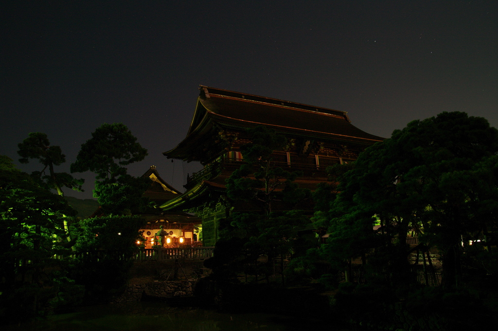 月夜に善光寺参り