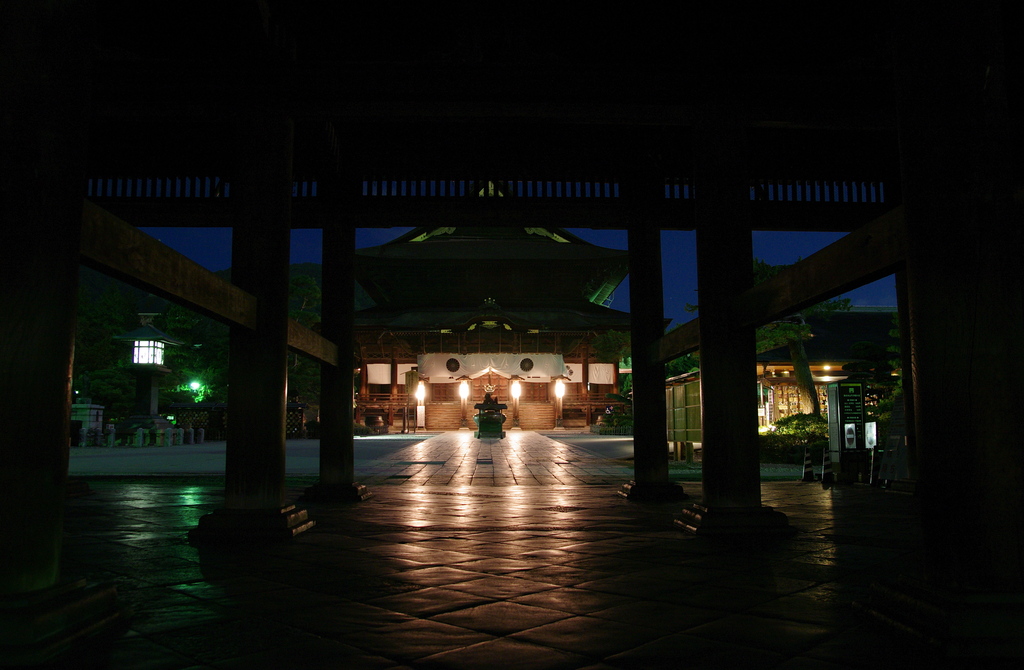 月夜に善光寺参り