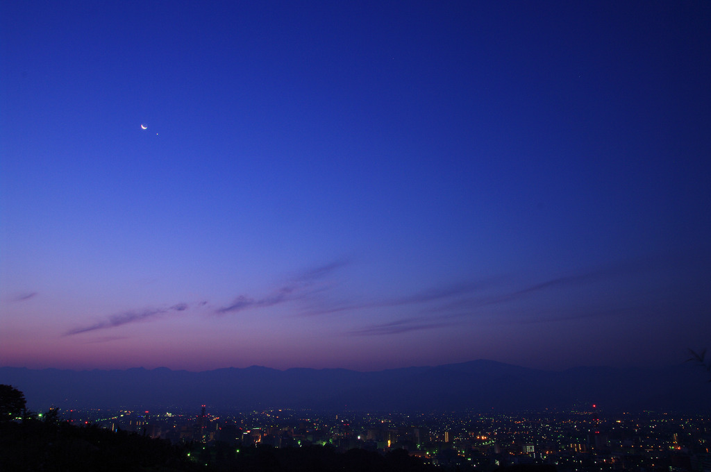 夜明けの競演