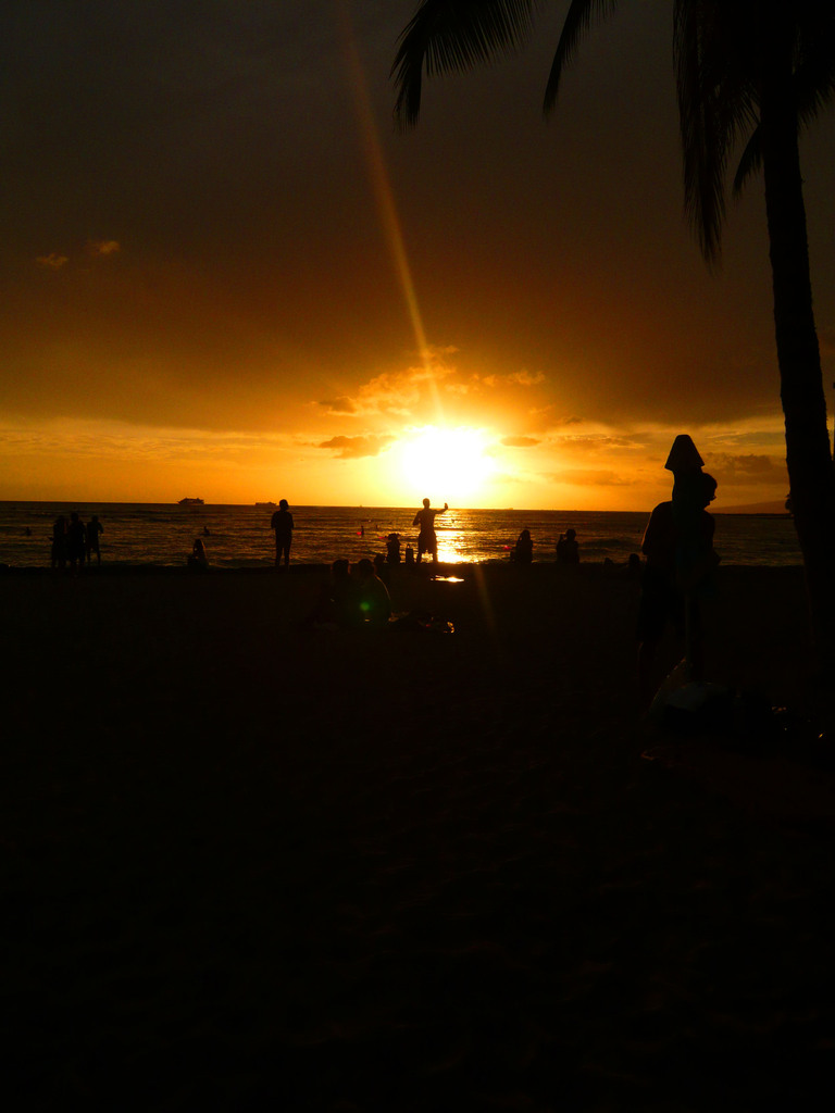 夕日