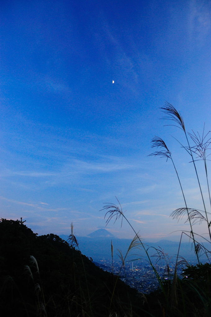 富士の夕暮れ