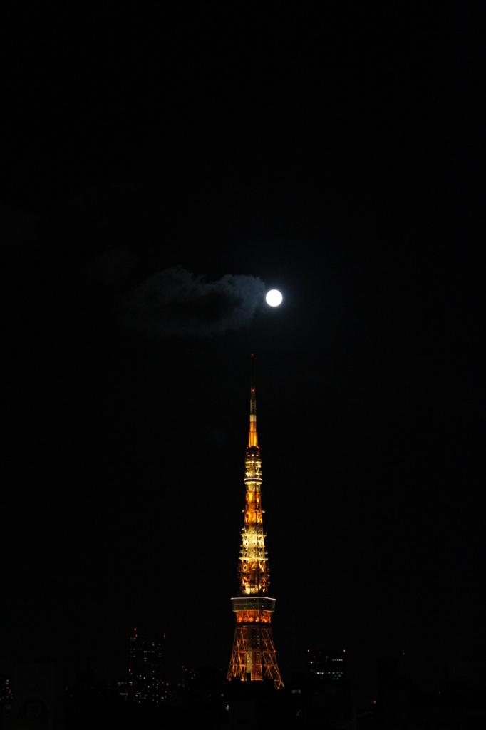 TOKYOTOWEAwithFULLMOON