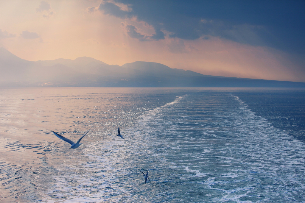 　The Winter Road in Ariake Sea