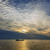  A Ship in Fall Sky
