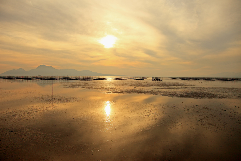 Reflection  in Ariake Sea(1)