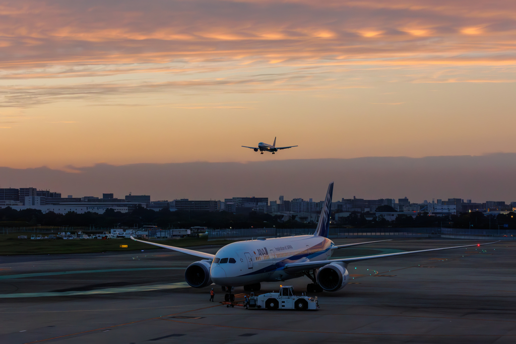 flying over Airplane