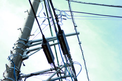 a pole and lines