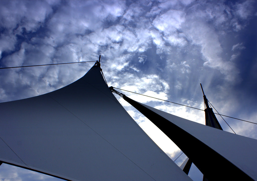 The sky over the sail