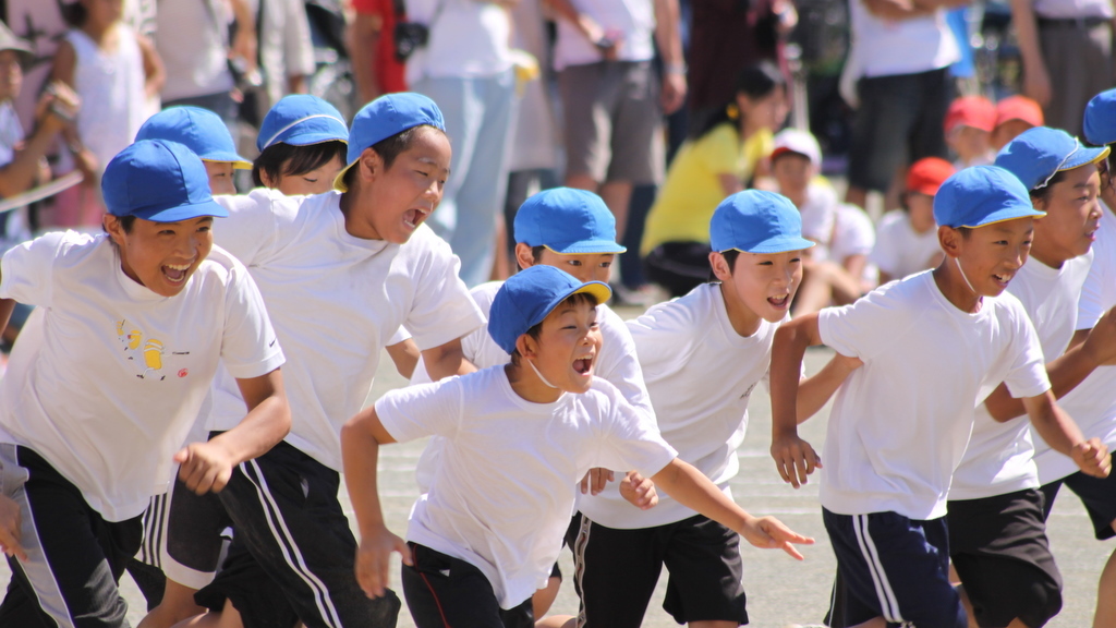 An athletic meet / a smile / a smile / t