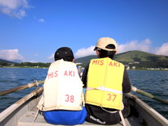 小6・夏休み・釣り・青空・友達・ボート漕ぎ初体験