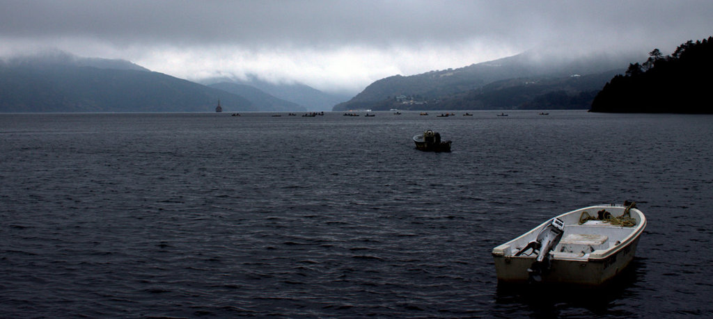 Lake Ashi which freezes
