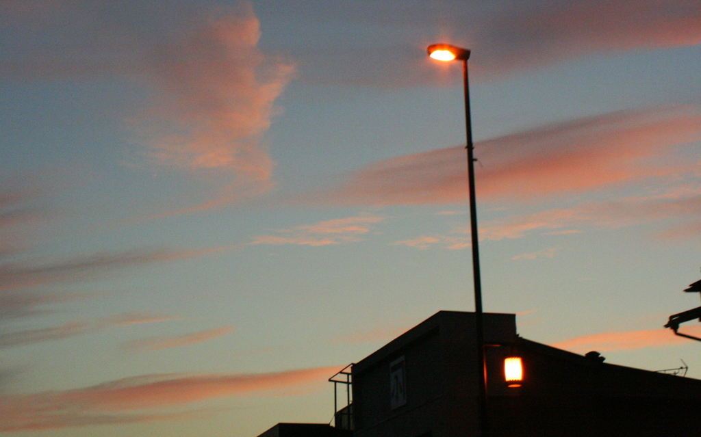 streetlight of the dusk