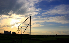 The ground of the riverbank