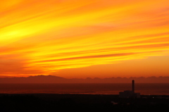 厚田からの夕焼け空