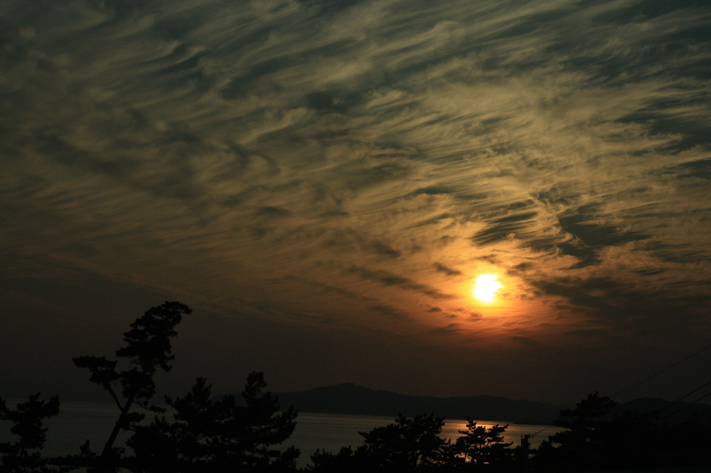 夕日