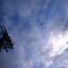 空と電柱