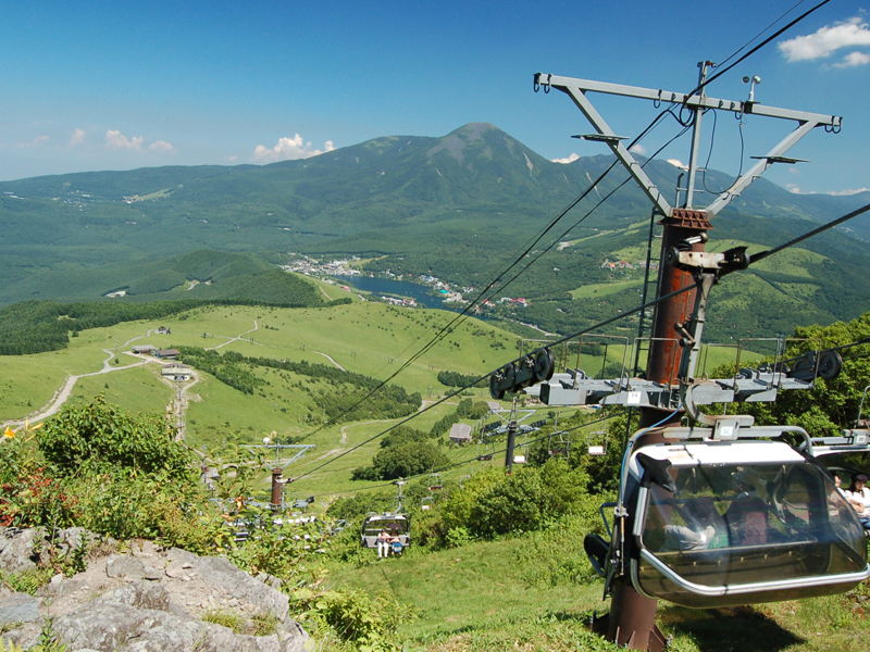 夏の車山高原リフト