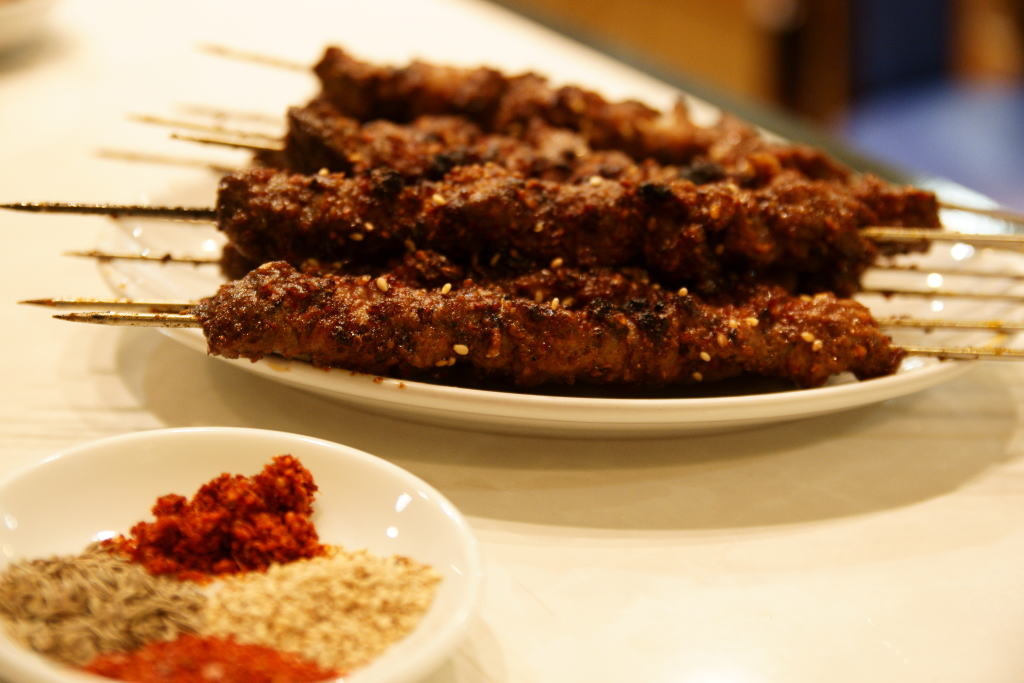 大好きな羊肉串♪