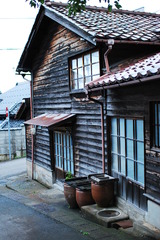 町角　～板壁～