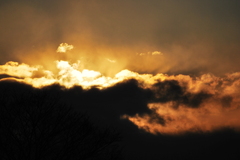 今日の夕空