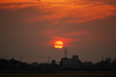 夕日