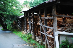 窯元の庭先