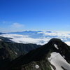 鹿島槍南峰よりの眺め