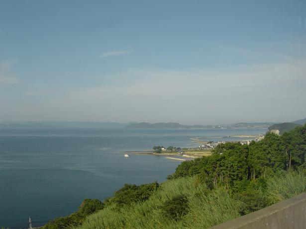 ★長崎　移動中バスの中より海２